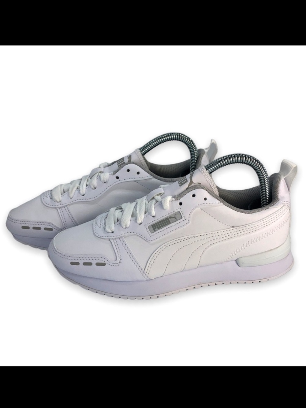 Puma R78 SL Triple White Retro Sneakers Women's Size 7 (Youth 5.5)